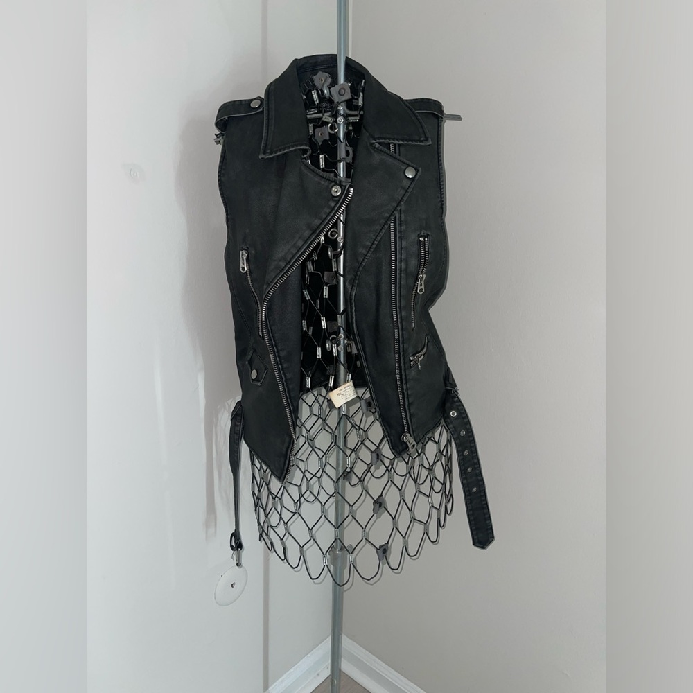 Leather Biker Vest